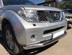 Тюнинг внедорожника Защита переднего бампера Nissan Pathfinder 2004-2010