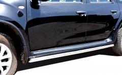 Тюнинг внедорожника Защита штатного порога труба Renault Duster 2017