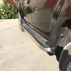 Тюнинг внедорожника Пороги с накладным листом Renault Duster 2017