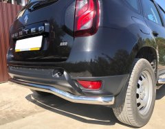 Тюнинг внедорожника Защита заднего бампера Renault Duster 2017