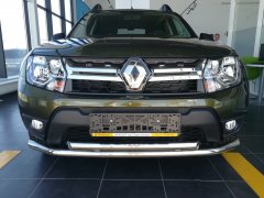 Тюнинг внедорожника Защита переднего бампера Renault Duster 2017