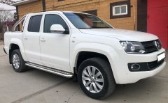Тюнинг внедорожника Пороги с накладным листом Volkswagen Amarok 2016