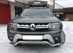 Тюнинг внедорожника Защита переднего бампера Renault Duster 2017
