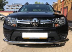 Тюнинг внедорожника Защита переднего бампера Renault Duster 2017