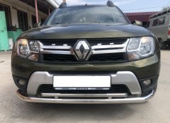 Тюнинг внедорожника Защита переднего бампера Renault Duster 2017