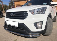 Тюнинг внедорожника Защита переднего бампера Hyundai Creta 2016