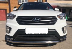 Тюнинг внедорожника Защита переднего бампера Hyundai Creta 2016