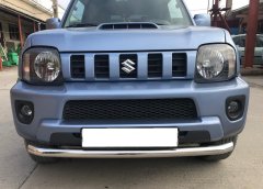 Тюнинг внедорожника Защита переднего бампера Suzuki Jimny 2012-2018