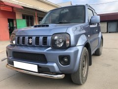 Тюнинг внедорожника Защита переднего бампера Suzuki Jimny 2012-2018
