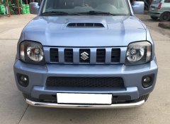 Тюнинг внедорожника Защита переднего бампера Suzuki Jimny 2012-2018