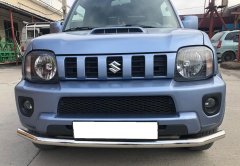 Тюнинг внедорожника Защита переднего бампера Suzuki Jimny 2012-2018