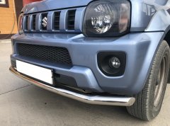 Тюнинг внедорожника Защита переднего бампера Suzuki Jimny 2012-2018