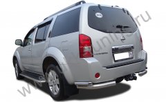 Тюнинг внедорожника Защита заднего бампера Nissan Pathfinder 2004-2010