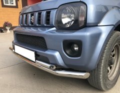 Тюнинг внедорожника Защита переднего бампера Suzuki Jimny 2012-2018