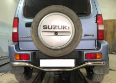 Тюнинг внедорожника Защита заднего бампера Suzuki Jimny 2012-2018