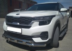 Тюнинг внедорожника Защита переднего бампера KIA Seltos 2020