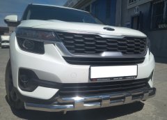 Тюнинг внедорожника Защита переднего бампера KIA Seltos 2020