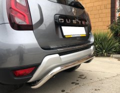Тюнинг внедорожника Защита заднего бампера Renault Duster 2017