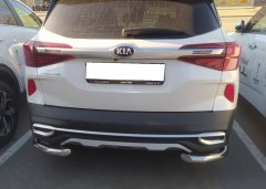 Тюнинг внедорожника Защита заднего бампера KIA Seltos 2020