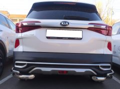 Тюнинг внедорожника Защита заднего бампера KIA Seltos 2020