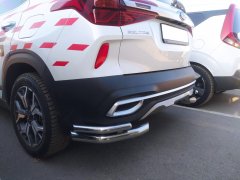 Тюнинг внедорожника Защита заднего бампера KIA Seltos 2020