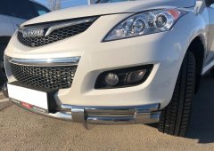 Тюнинг внедорожника Защита переднего бампера Haval H5 2020