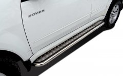 Тюнинг внедорожника Пороги с накладным листом Haval H5 2020