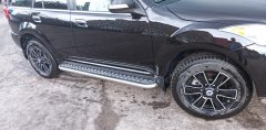 Тюнинг внедорожника Пороги с накладным листом Haval H5 2020