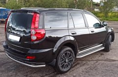 Тюнинг внедорожника Пороги с накладным листом Haval H5 2020