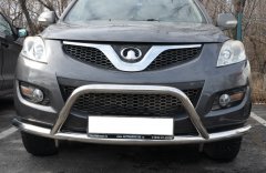Тюнинг внедорожника Защита переднего бампера Haval H5 2020