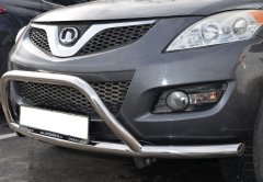 Тюнинг внедорожника Защита переднего бампера Haval H5 2020