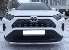 Тюнинг внедорожника Защита переднего бампера Toyota RAV4 2019