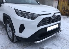 Тюнинг внедорожника Защита переднего бампера Toyota RAV4 2019