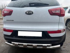 Тюнинг внедорожника Защита заднего бампера KIA Sportage 2010