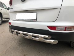 Тюнинг внедорожника Защита заднего бампера KIA Sportage 2015
