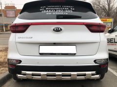 Тюнинг внедорожника Защита заднего бампера KIA Sportage 2018 (рестайлинг)
