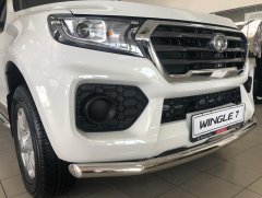 Тюнинг внедорожника Защита переднего бампера Great Wall Wingle 7 2020
