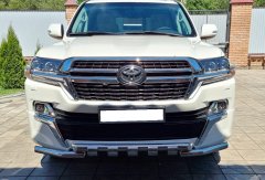 Тюнинг внедорожника Защита переднего бампера Toyota Land Cruiser 200 Executive Lounge 2020 (обновленный)
