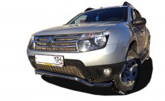 Тюнинг внедорожника Защита переднего бампера Renault Duster 2011
