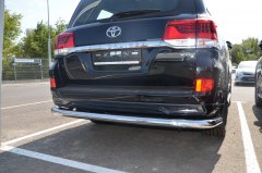 Тюнинг внедорожника Защита заднего бампера Toyota Land Cruiser 200 Executive Lounge 2020 (обновленный)