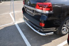 Тюнинг внедорожника Защита заднего бампера Toyota Land Cruiser 200 Executive Lounge 2020 (обновленный)