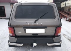 Тюнинг внедорожника Защита заднего бампера Niva 2121 Urban 2014