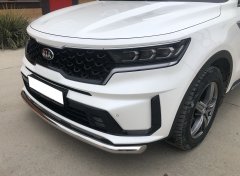 Тюнинг внедорожника Защита переднего бампера KIA Sorento MQ4 2020