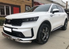 Тюнинг внедорожника Защита переднего бампера KIA Sorento MQ4 2020