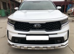 Тюнинг внедорожника Защита переднего бампера KIA Sorento MQ4 2020