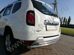Тюнинг внедорожника Защита заднего бампера Renault Duster 2017