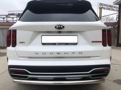 Тюнинг внедорожника Защита заднего бампера KIA Sorento MQ4 2020