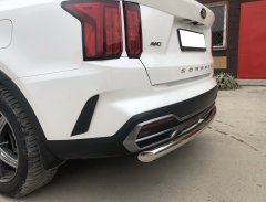 Тюнинг внедорожника Защита заднего бампера KIA Sorento MQ4 2020