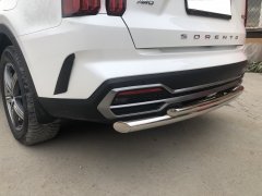 Тюнинг внедорожника Защита заднего бампера KIA Sorento MQ4 2020