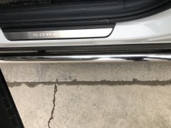 Тюнинг внедорожника Защита штатного порога труба KIA Sorento MQ4 2020